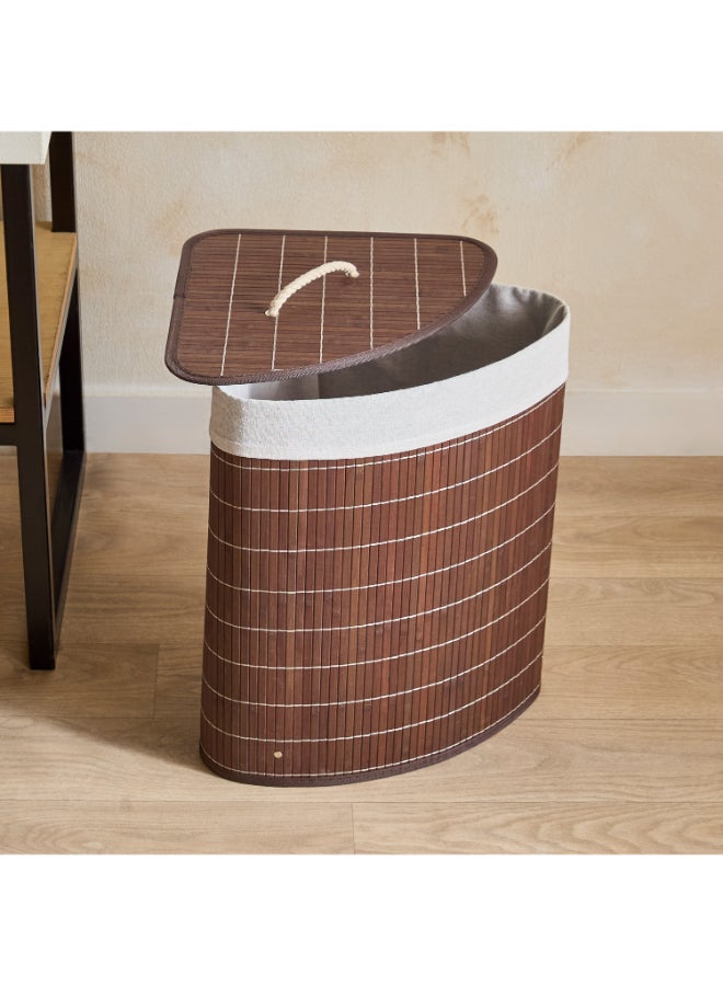 Home Box Bamboo Corner Laundry Hamper - Image 3